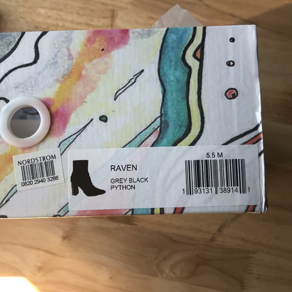 Jeffrey Campbell Python Bootie 5.5 Gently Worn - image 3